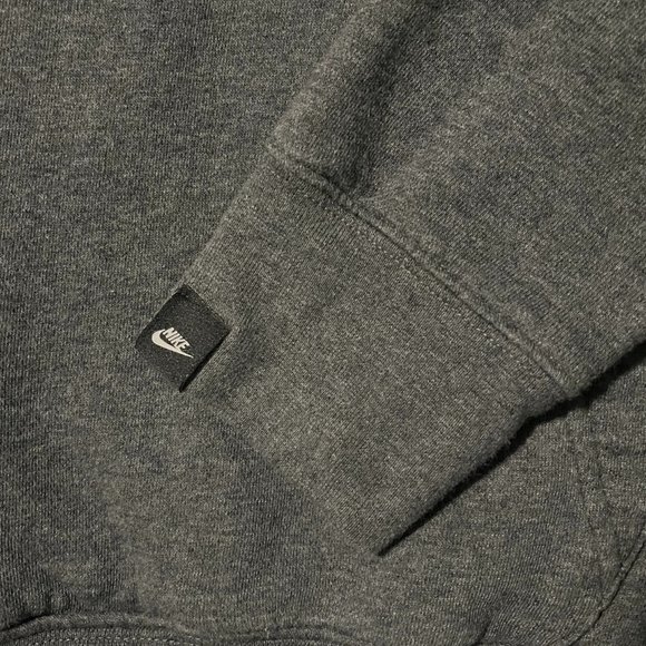 NIKE Just Do It Pullover Hoodie Sweater Embroidered Patch With Pockets Size S - Picture 6 of 9